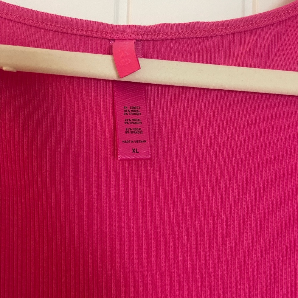 SKIMS hot pink ribbed maxi - Picture 3 of 4